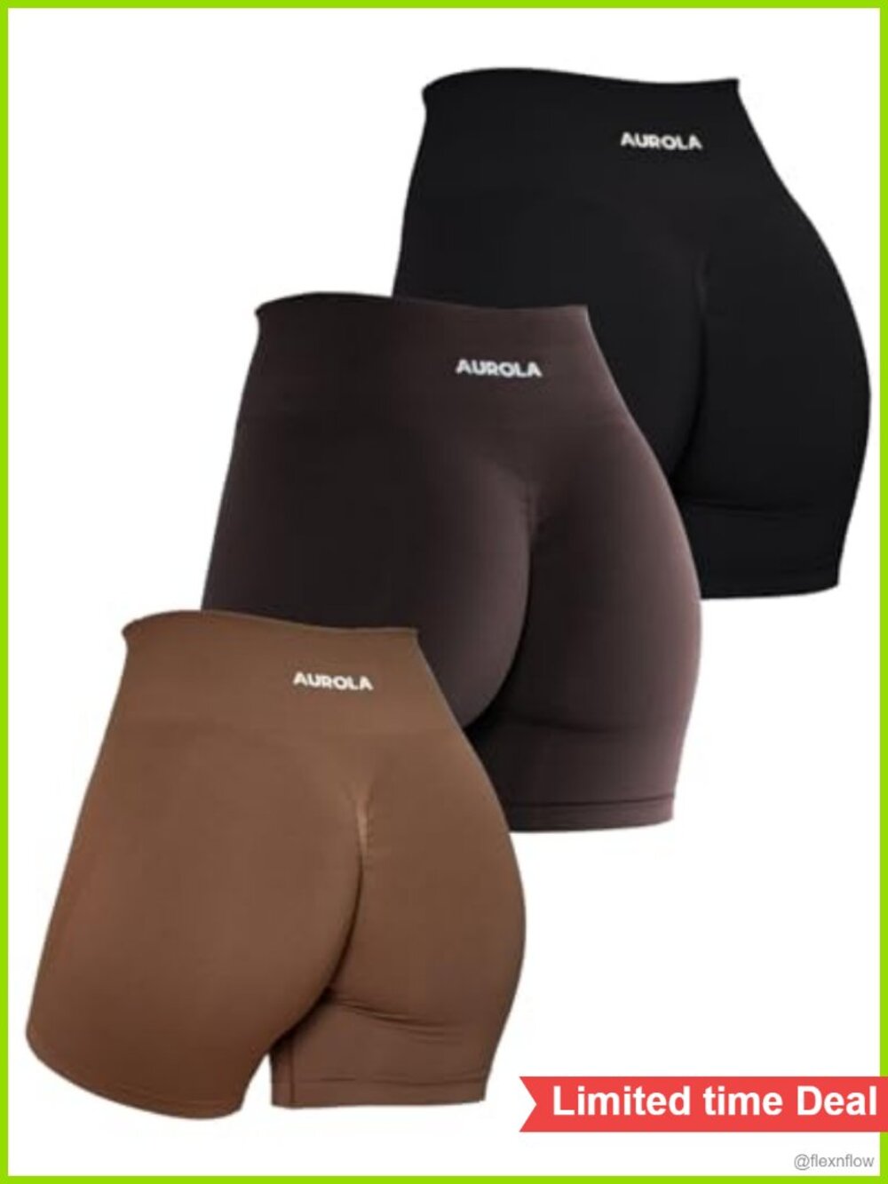 Seamless Workout Shorts High Waist Scrunch Gym Yoga Biker Shorts